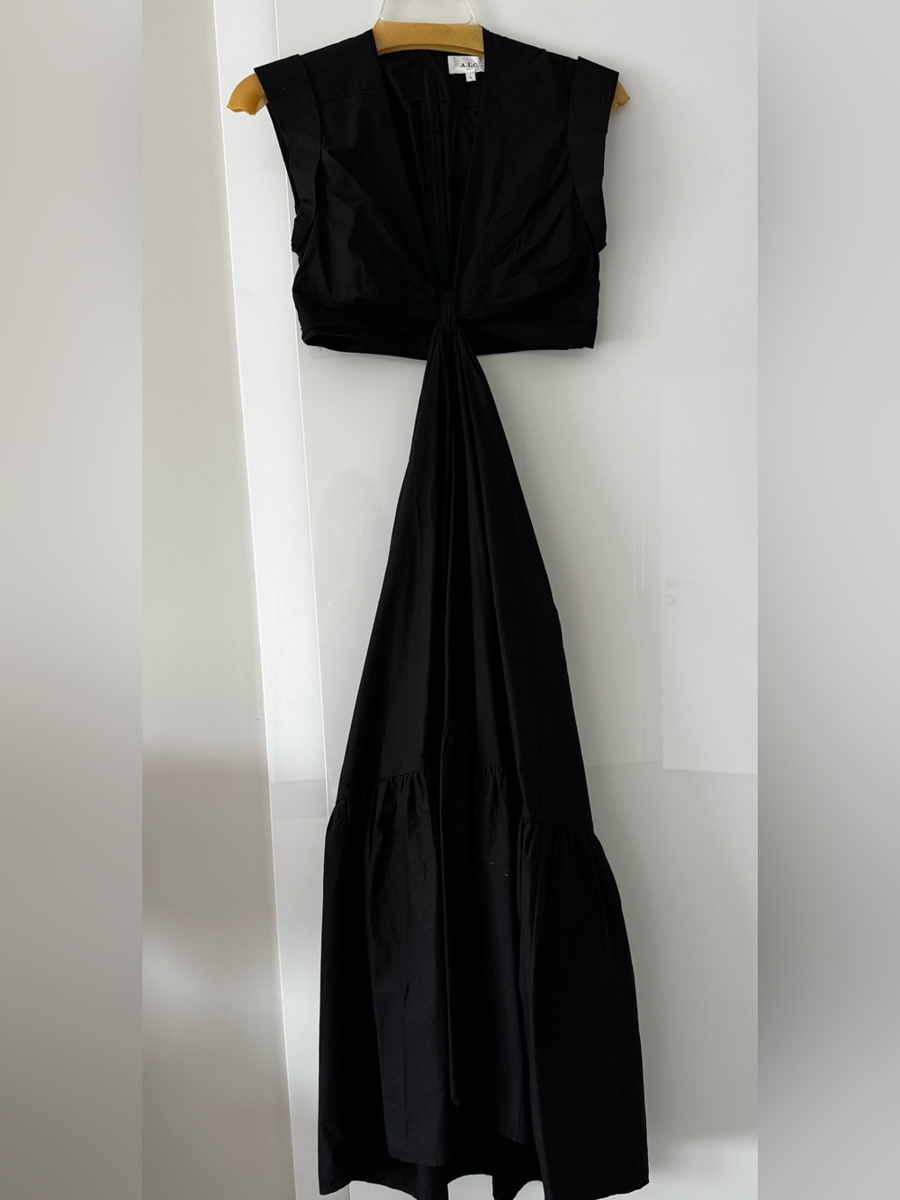 A.L.C Black Cut Out Maxi Dress